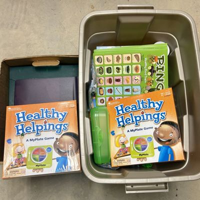 Sale Photo Thumbnail #308: A Collection of Learning Resources Healthy Helpings Games and Organizational Supplies