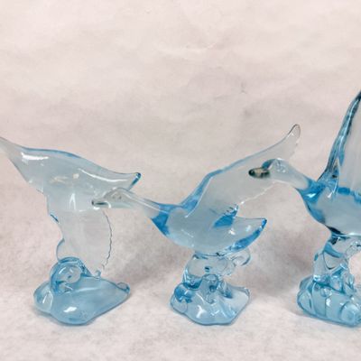 IMPERIAL GLASS HORIZON BLUE MALLARDS
