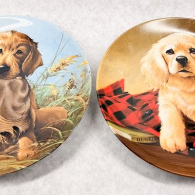 EDWIN M. KNOWLES PORCELAIN PLATES, 1987-1988