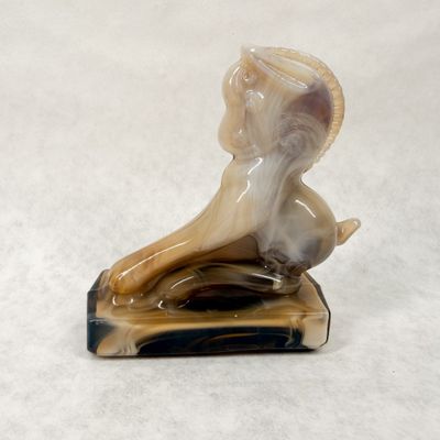 IMPERIAL CARAMEL SLAG GLASS HORSE