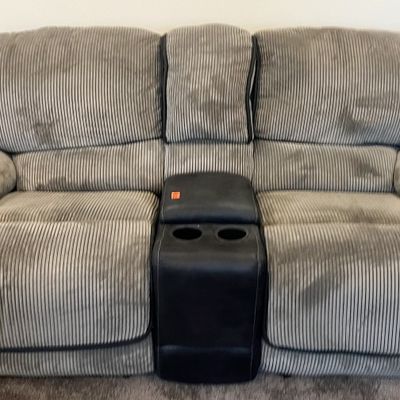 Sale Photo Thumbnail #81: DOUBLE RECLINING COUCH WITH CUP HOLDER & STORAGE