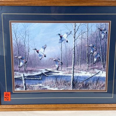 Sale Photo Thumbnail #73: FRAMED "BACKWATER MALLARDS" PRINT