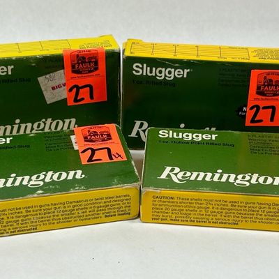 Sale Photo Thumbnail #28: REMINGTON 12 GA SLUGGER BULLETS (4)