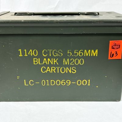 Sale Photo Thumbnail #64: VINTAGE METAL AMMO BOX