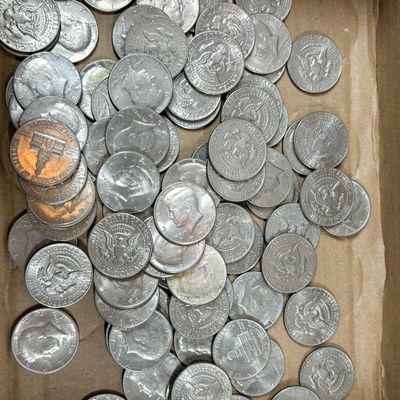 Sale Photo Thumbnail #58: LOADED LOT OF KENNEDY HALF DOLLAR COINS