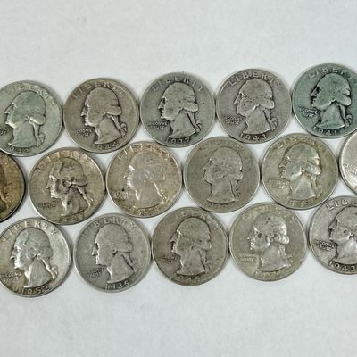 Sale Photo Thumbnail #60: 17 PRE 1964 QUARTERS