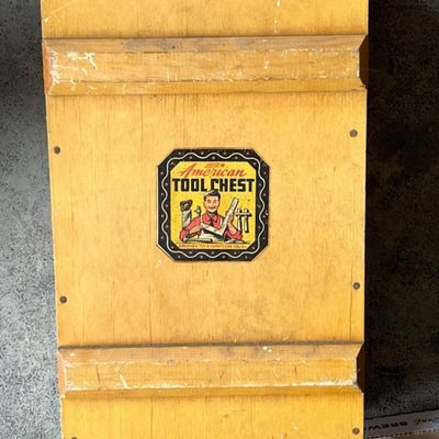 Sale Photo Thumbnail #98: HANDY ANDY CHILDREN'S CARPENTER TOOL CHEST SET