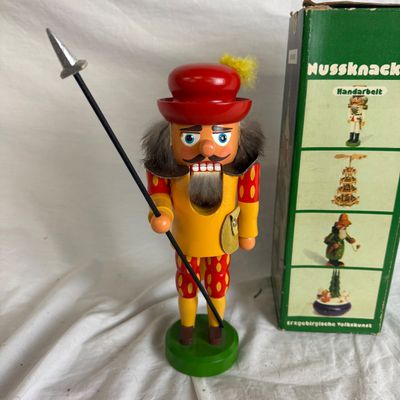 3188 Vintage Nussknacker Handarlbelt Yellow Calvary 1991 Nutcracker