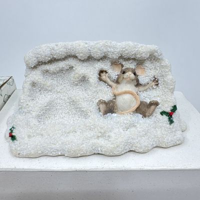 Charming Tails Christmas Figurines Lot of 4 with Boxes
