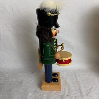 3223 Vintage 2011 Seiffener Nukknackerhaus Drummer Nutcracker