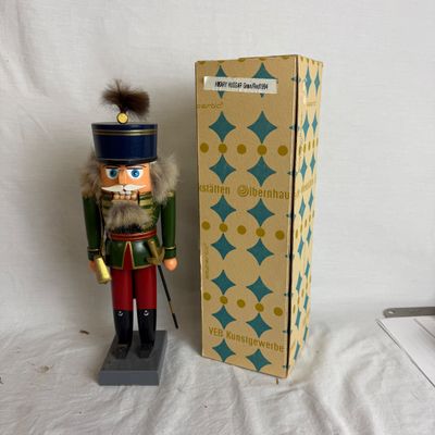 3195 Vintage 1994 Hungarian Hussar Green & Red Nutcracker