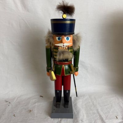 3195 Vintage 1994 Hungarian Hussar Green & Red Nutcracker