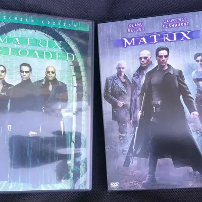 The Matrix & Matrix Reloaded DVD Lot of 2 Widescreen Keanu Reeves Sci-Fi