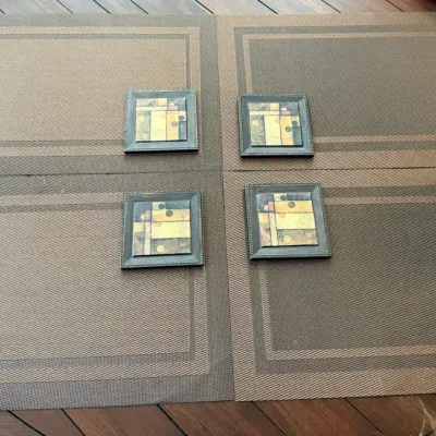 Thirstystone Ambiance Placemats & Abstract Art Coasters – 8-Piece Set