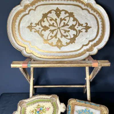 Italian-made Florentine Trays & Luggage Rack
