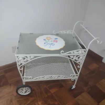 Wrought Iron Tea Cart