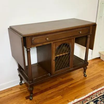 Vintage Drop-leaf wooden Server 