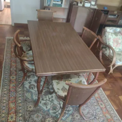 Rattan Dining Table And Chairs Set