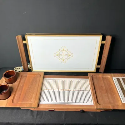 Vintage MCM Electric Warming Trays 