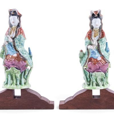 Sale Photo Thumbnail #213: 19th C Chinese Porcelain Figurines