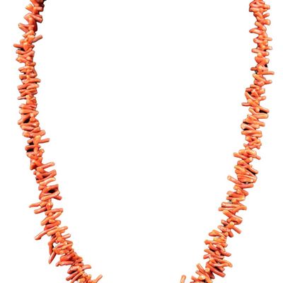 Sale Photo Thumbnail #445: 14K Gold and Coral Necklace