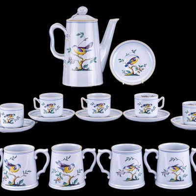 Sale Photo Thumbnail #409: Partial Spode Queen's Bird Tea Service