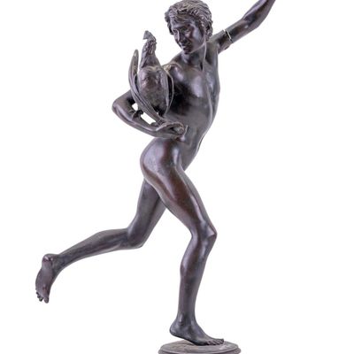 Sale Photo Thumbnail #290: Bronze Sculpture After The Victor of the Cockfight