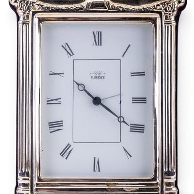 Sale Photo Thumbnail #338: Vintage Italian GC Florence .925 Desk/Mantle Clock