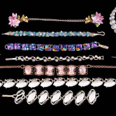 Sale Photo Thumbnail #442: Lucite and Vintage Jewelry