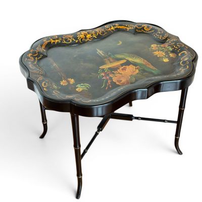 Sale Photo Thumbnail #12: Tole-Painted Tray Table