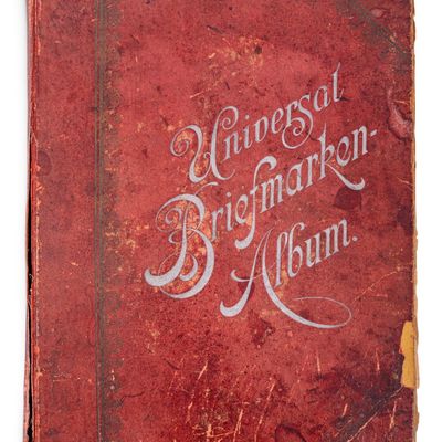Sale Photo Thumbnail #336: Antique 1900 German Global Postal Stamps Album