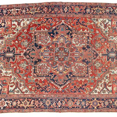 Sale Photo Thumbnail #47: Antique Persian Heriz Rug