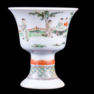 Sale Photo Thumbnail #191: Chinese Famille Rose Footed Cup