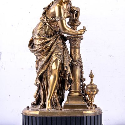 Sale Photo Thumbnail #262: 19thC French Bronze Woman After Mathurin Moreau