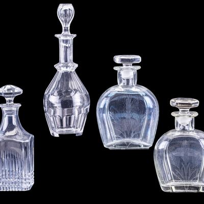 Sale Photo Thumbnail #408: Four Liquor Decanters
