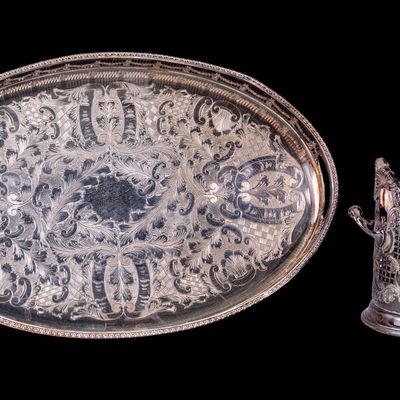 Sale Photo Thumbnail #369: Two-Piece English Silverplate Pieces