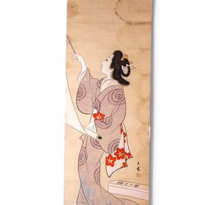 Sale Photo Thumbnail #254: Chinese painted Hanging Scroll