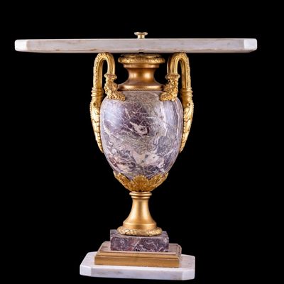 Sale Photo Thumbnail #319: French Marble & Gilt-Bronze Urn Table
