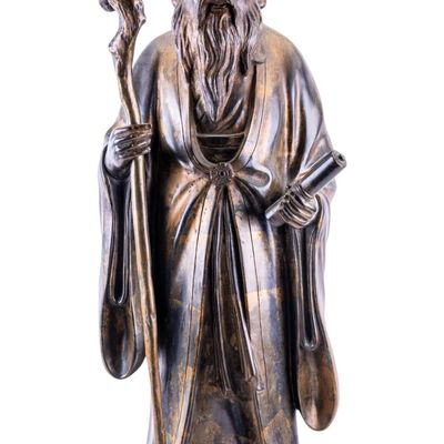 Sale Photo Thumbnail #317: Japanese Sage Bronze Statue