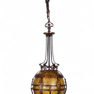 Sale Photo Thumbnail #400: Oscar Bach Style Hanging Lamp