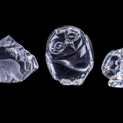 Sale Photo Thumbnail #402: Vintage Steuben Crystal & Mats Jonasson Crystal