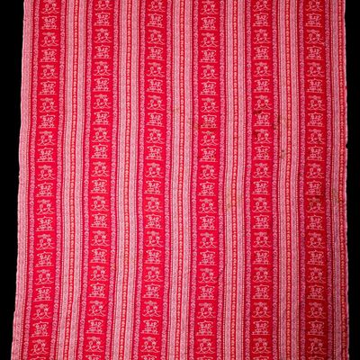 Sale Photo Thumbnail #83: Indian Red Folk Art Ritual Chadar Prayer Cloth