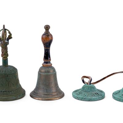 Sale Photo Thumbnail #145: Tibetan Ghanta Bell & Tingsha Cymbals, Hand Bell