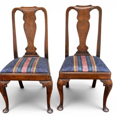 Sale Photo Thumbnail #18: Pair of Queen Anne Side Chairs