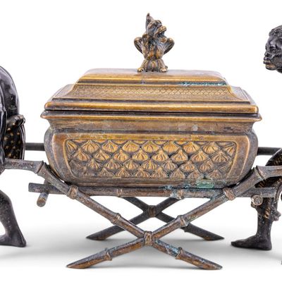 Sale Photo Thumbnail #264: 19th C French Gilt & Bronze "Ark of the Covenant"