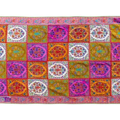 Sale Photo Thumbnail #85: Kashmiri Handmade Crewel Embroidered Textile Throw