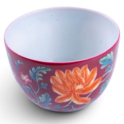 Sale Photo Thumbnail #192: Chinese Ruby-Ground Floral Teacup