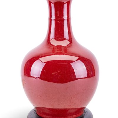 Sale Photo Thumbnail #151: Chinese Oxblood Table Lamp Conversion