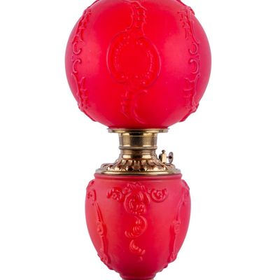 Sale Photo Thumbnail #366: Victorian Gone With the Wind Oil Lamp