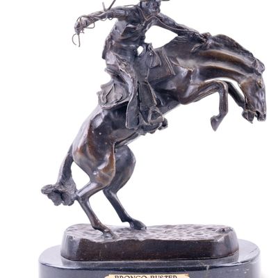 Sale Photo Thumbnail #345: Hot-Cast Sculpt. After The Bronco Buster Remington